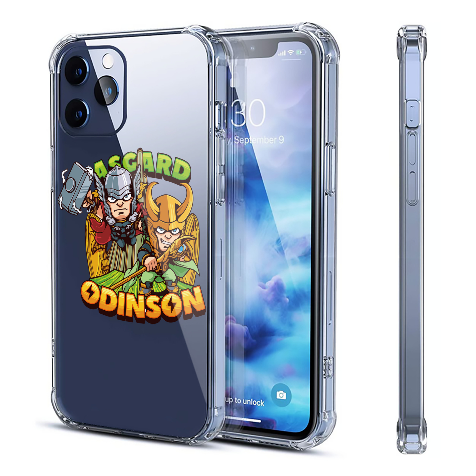 （画像用） アベンジャーズ The Avengers 【iPhone 12シリーズ対応】透明スマホケース（クリアソフトケース）